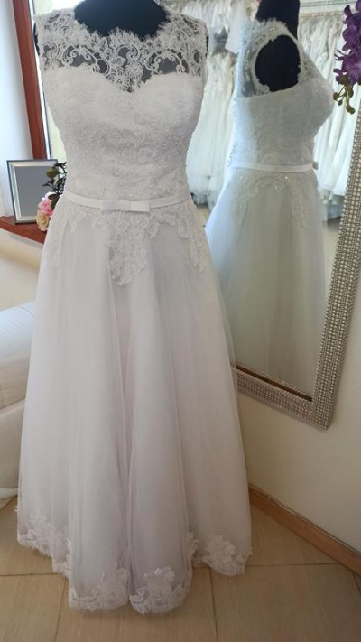 Suknia ślubna biel/beż